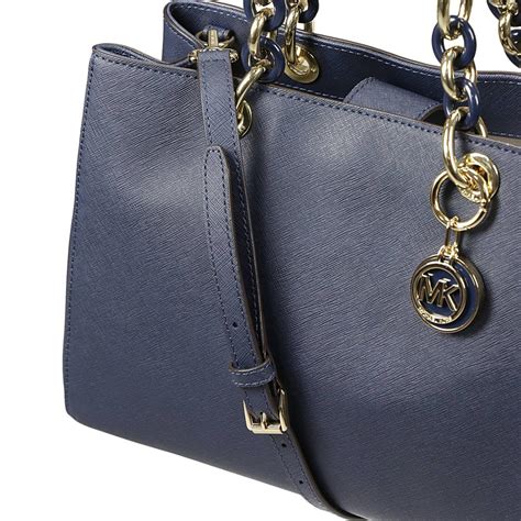 michael kors blue and tan purse|Michael Kors navy shoulder purse.